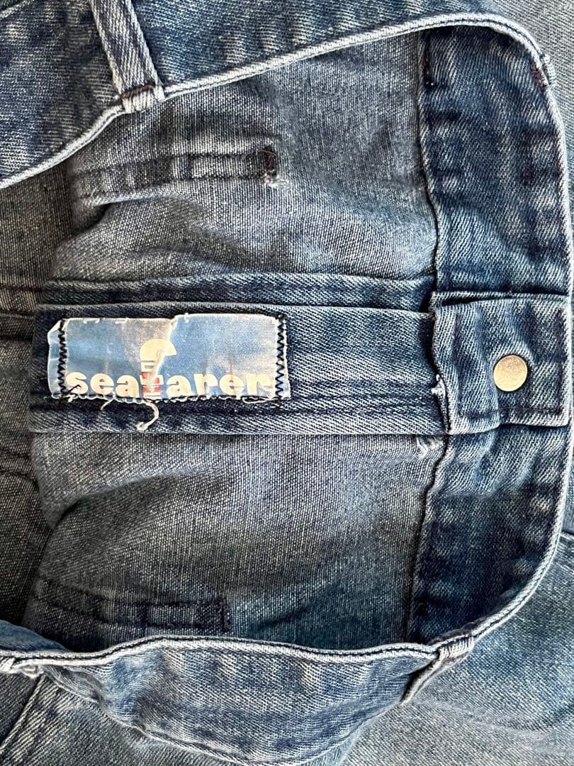 80's SEAFARER セーラー・デニム PX品U.S.NAVY ステンシル