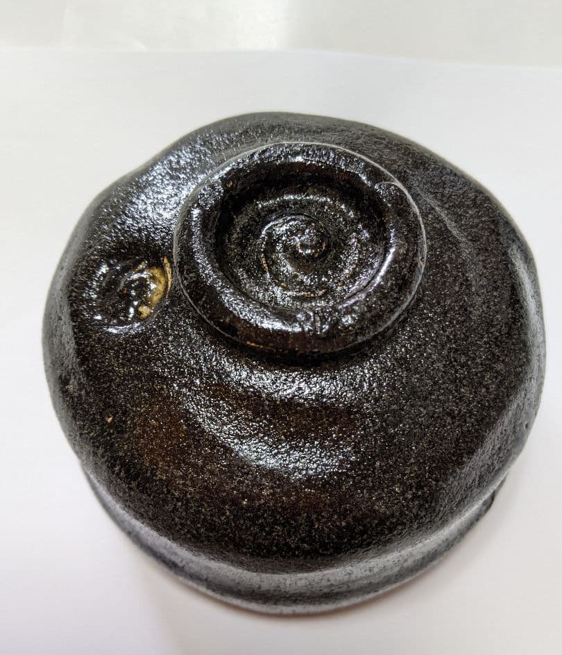 骨董品　抹茶茶碗　黒楽　茶道具