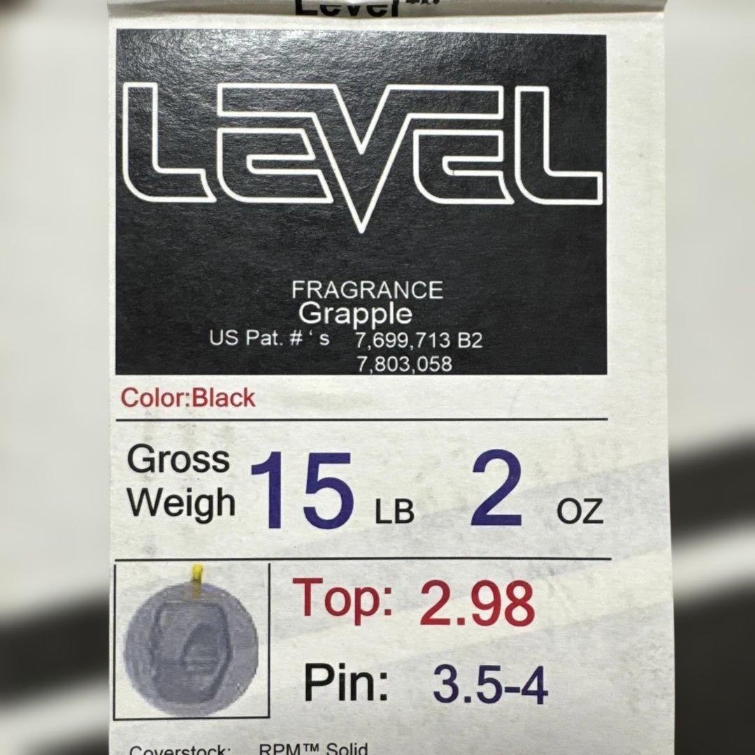 LEVEL ブラック ボウリングボール 15LB 2OZ