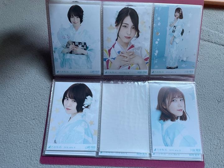 乃木坂46 生写真　2018浴衣　バラ