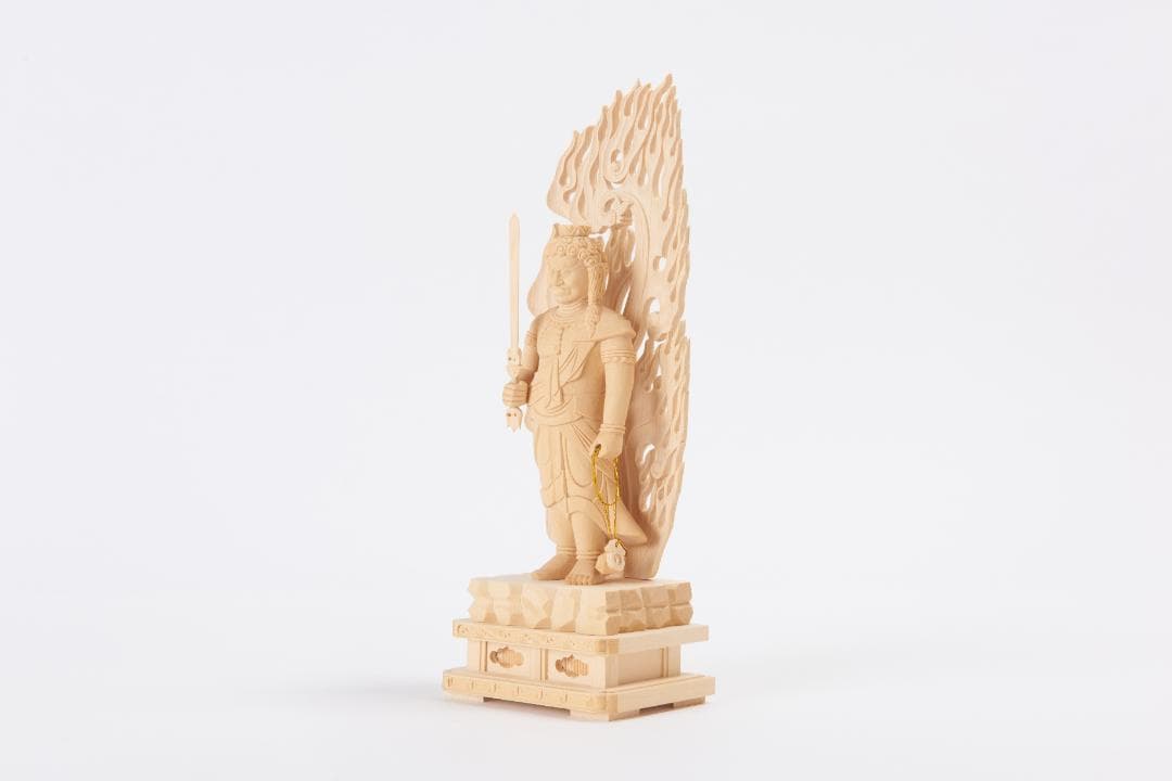 桧　立不動明王　30ｃｍ #021