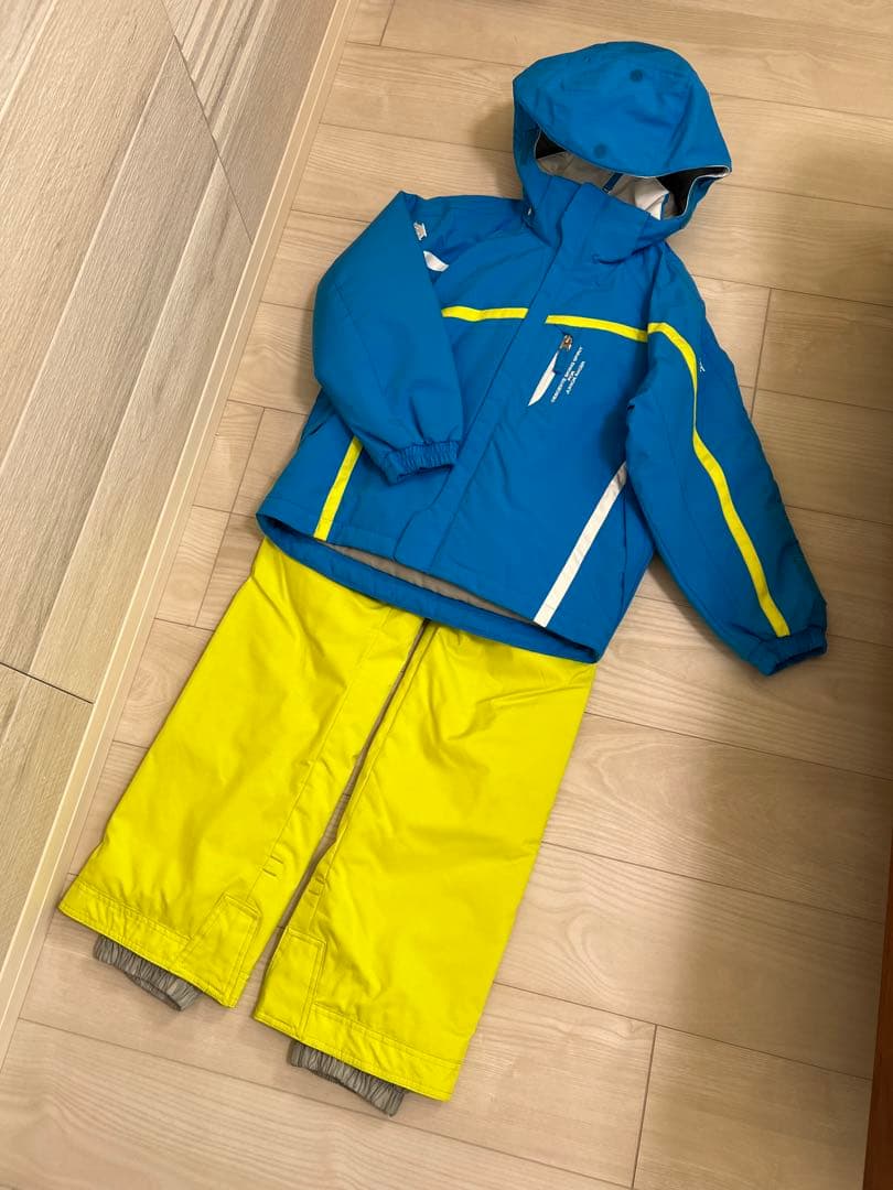 DESCENTE キッズスキーウェア上下セット 140 クリーニング済み