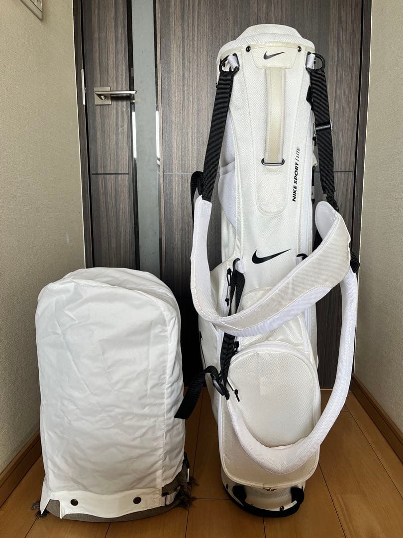 超美品希少ナイキ NIKE スタンド型キャディバッグ　軽量　スポーツライト　白