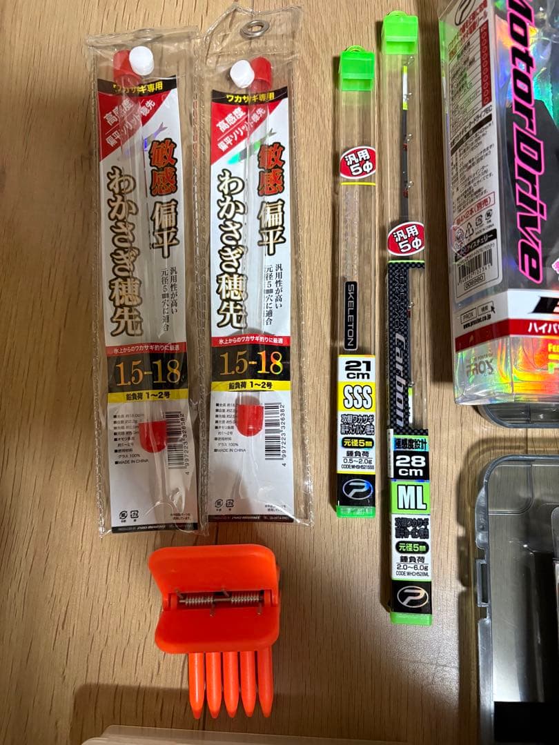 プロックス　ワカサギ釣りセット　リール　穂先　ケース　モータードライブ　PROX