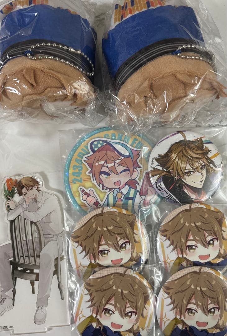 にじさんじ 伏見ガク アクリルスタンド 缶バッジ チェキ風カード