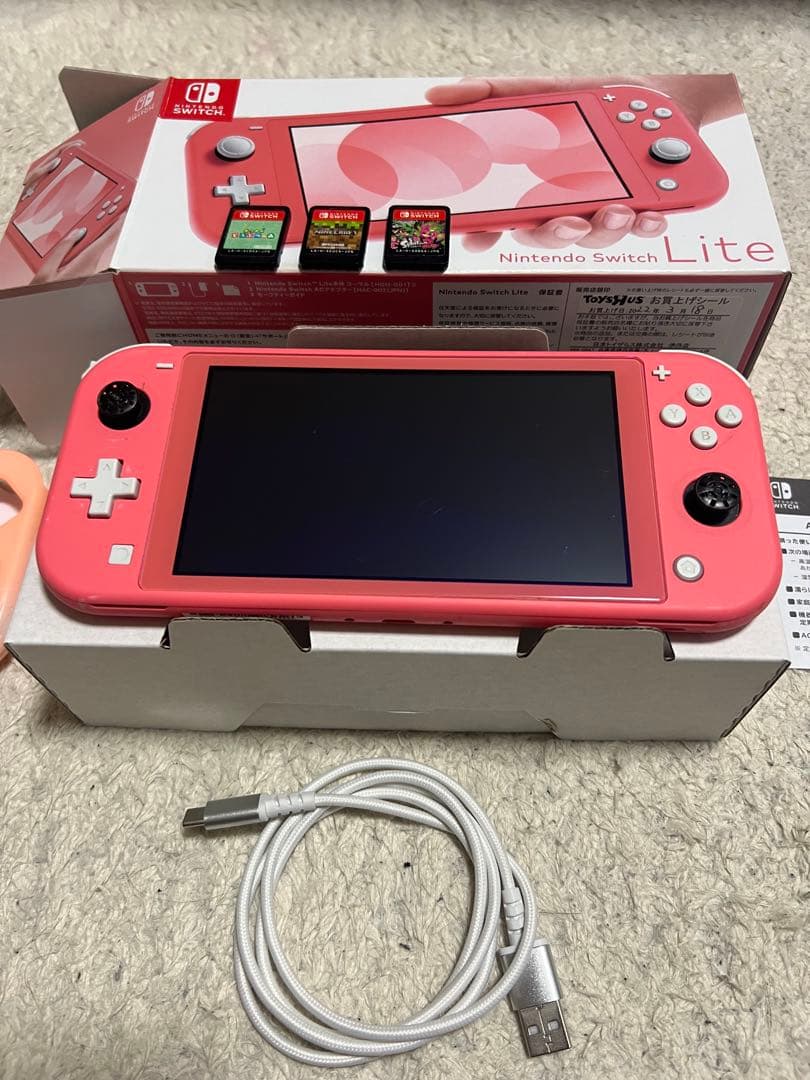 や*ひ様 Nintendo Switch Lite ピンク おまけソフト3枚