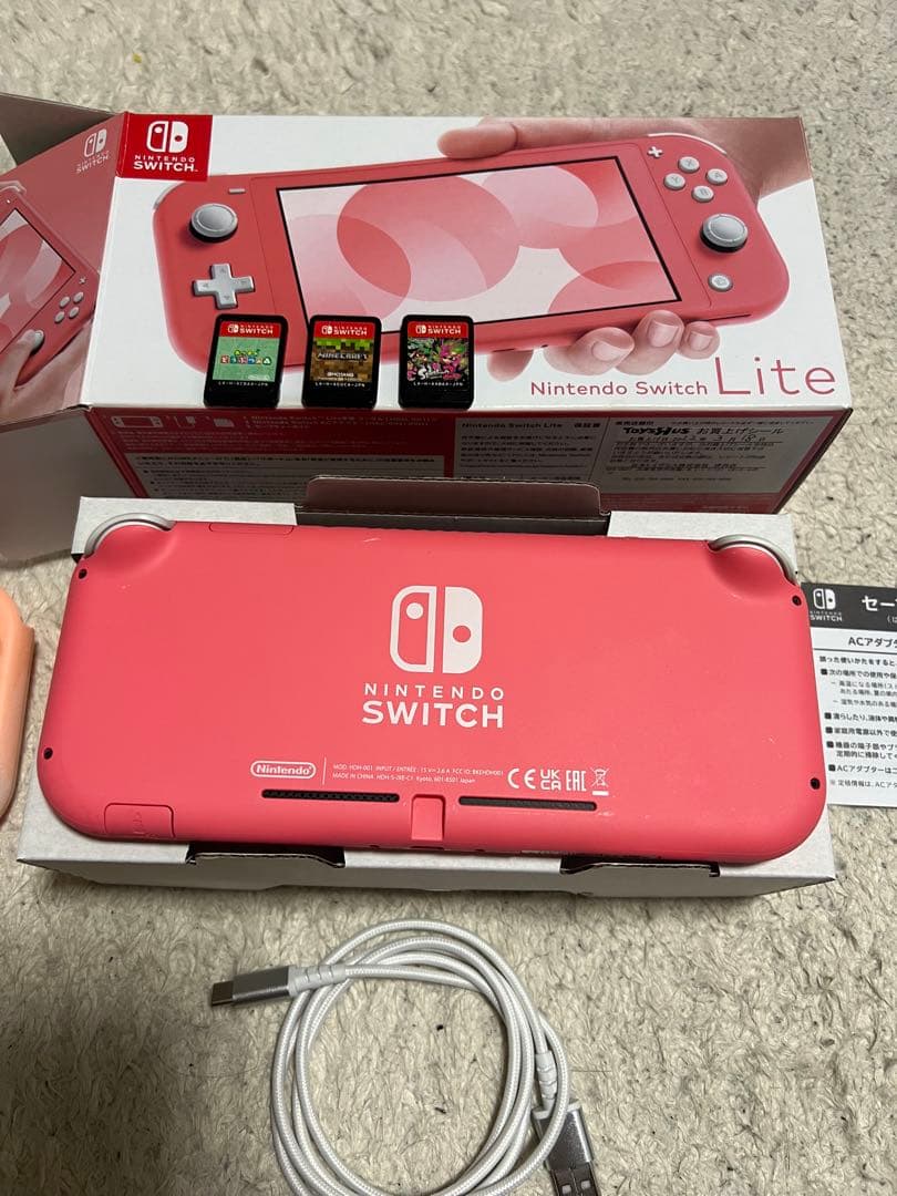 や*ひ様 Nintendo Switch Lite ピンク おまけソフト3枚