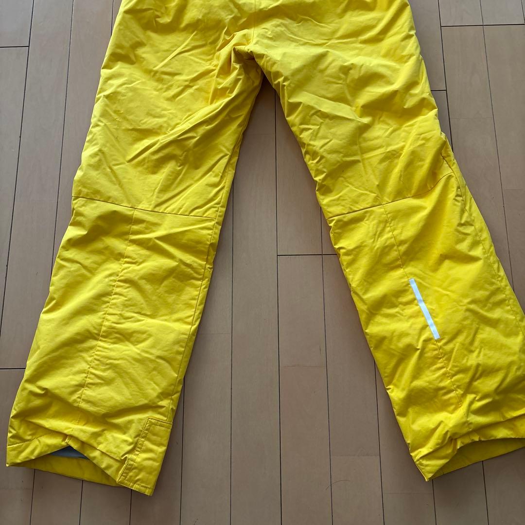 美品☆DESCENTE 子ども用スキーウェア 紺色/黄色 160