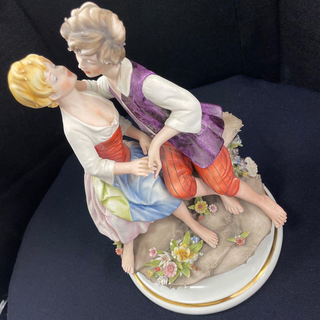 capodimonte marcolin/イタリア製、磁器人形、フィギュリン