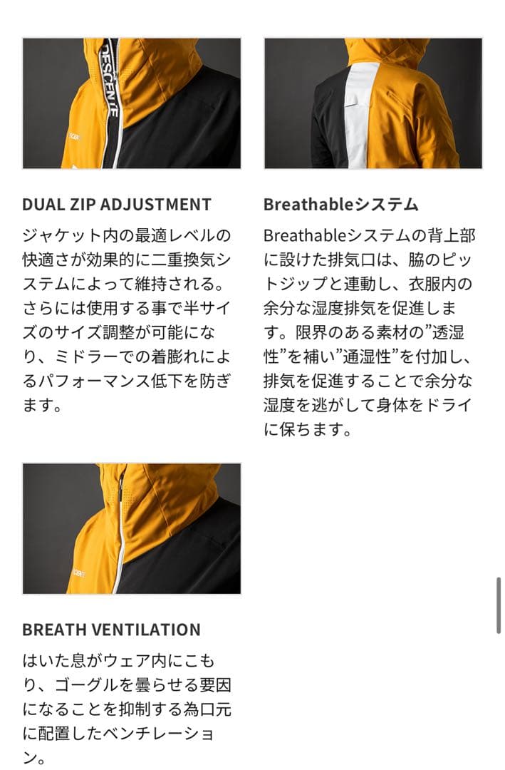 デサント セットアップ　上下　スキーウェア　L男性　メンズ　sio