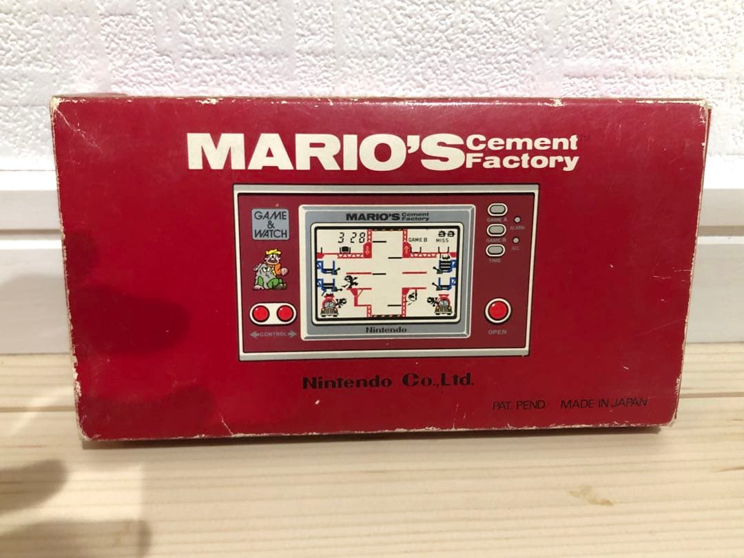 ゲームウォッチ マリオズ セメントファクトリー 当時物 レトロ 任天堂