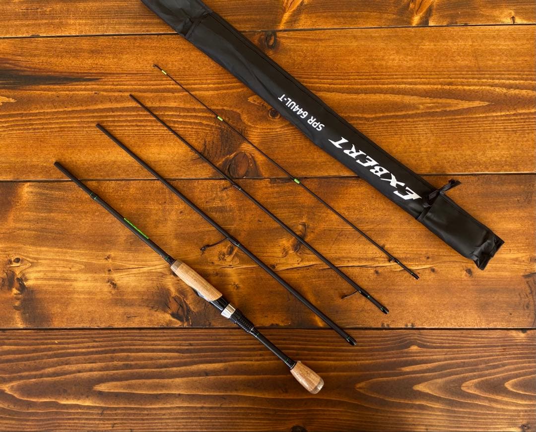 釣り竿セット　4ピースパックロッド　644UL 196cm バスロッド　バス釣り