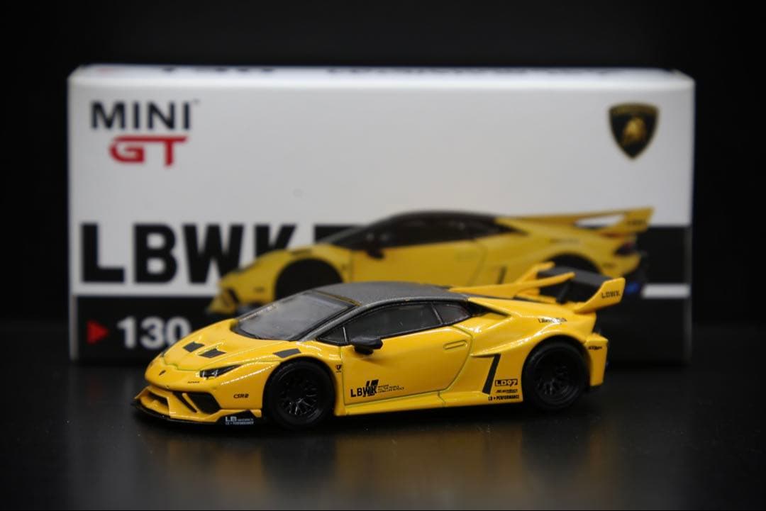 minigt 1/64 LB Huracan GT ”Giallo Auge“