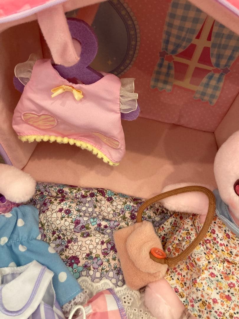 マザーガーデン うさもも おほしさまハウス ぬいぐるみ ハウス型収納ケース