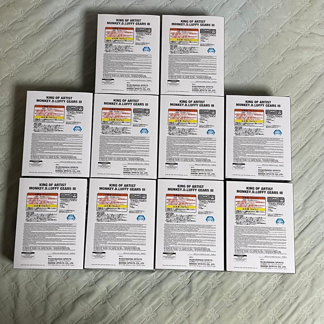 ワンピース　king of artist ルフィ　ギア5 iii 10つセット