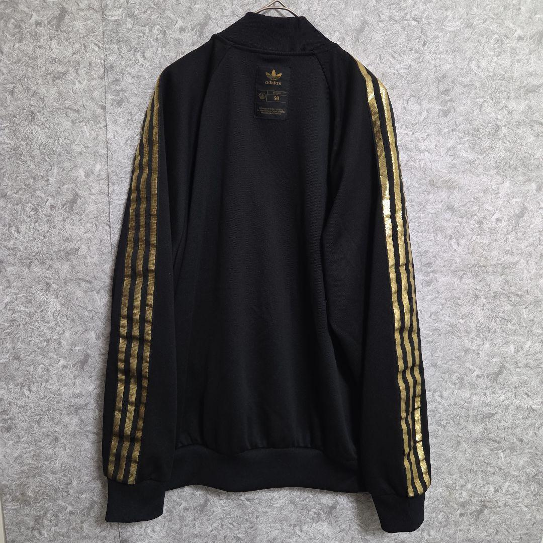 adidas ジャージ　50周年　セットアップ　ゴールド　黒　金　ジャケット