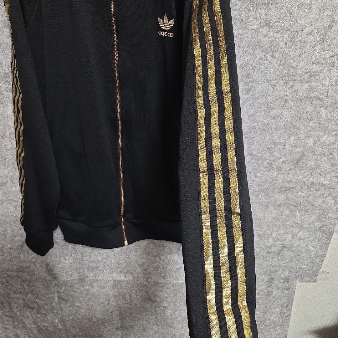 adidas ジャージ　50周年　セットアップ　ゴールド　黒　金　ジャケット