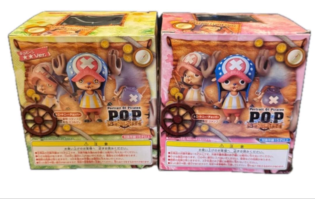 ワンピース 限定キュピーンVer. 初版チョッパー2個 P.O.P 専用台座付き