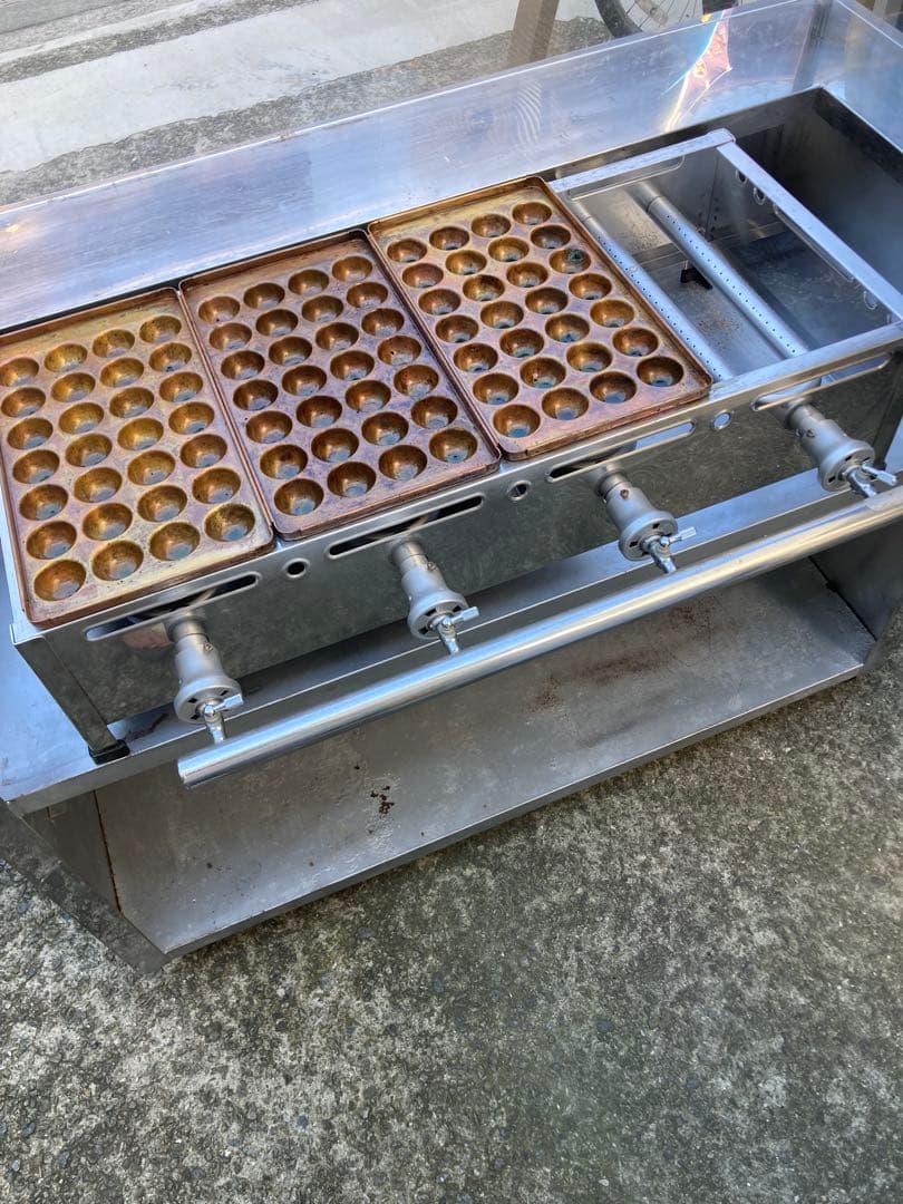 キャスター付き屋台&たこ焼き器　銅板