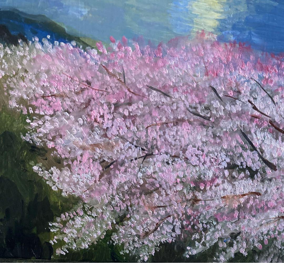 油彩画　「　瀬戸内を望む　」　原画　F6号