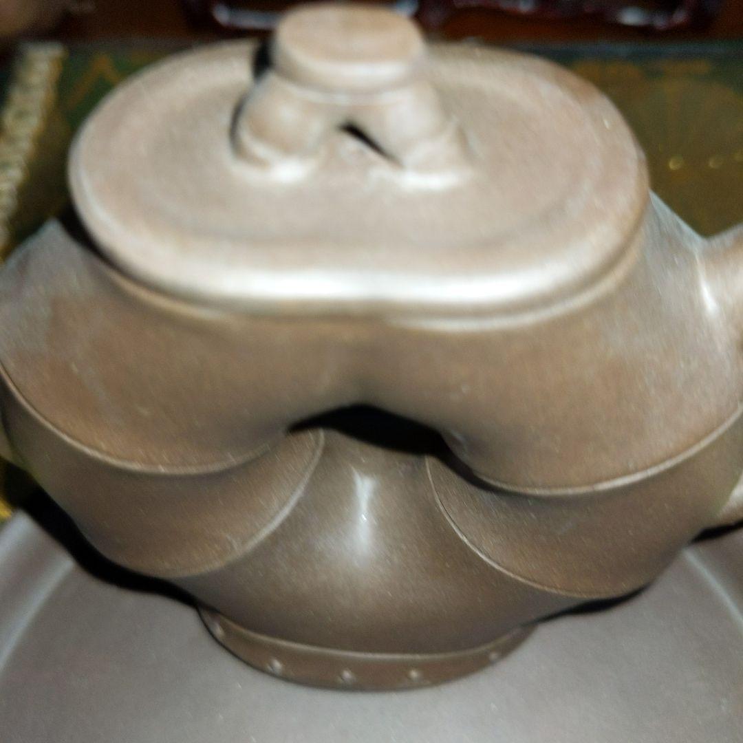 【最終価格】中国　紫砂朱泥　在銘入　煎茶器