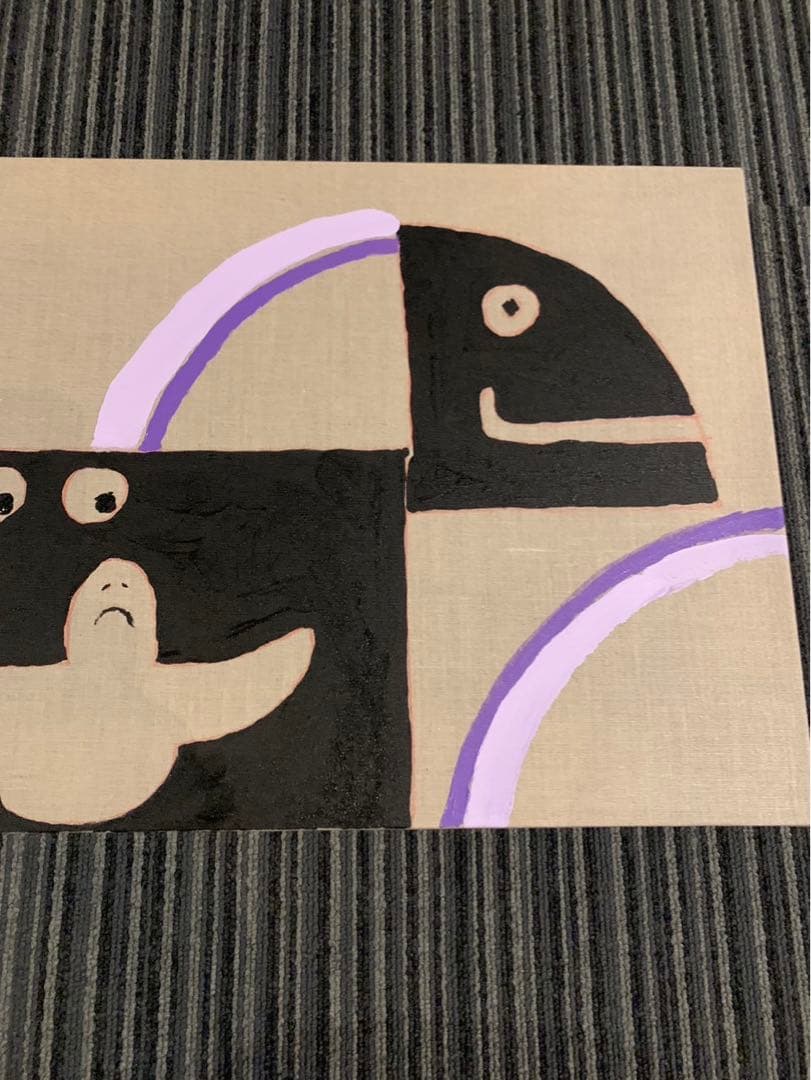 個展作品 mark gonzales gonz マークゴンザレス 直筆キャンバス