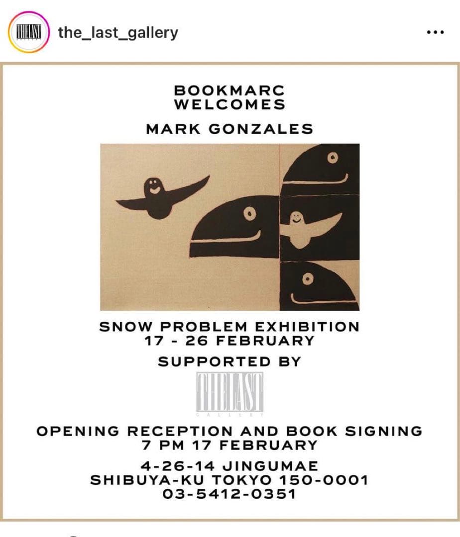 個展作品 mark gonzales gonz マークゴンザレス 直筆キャンバス
