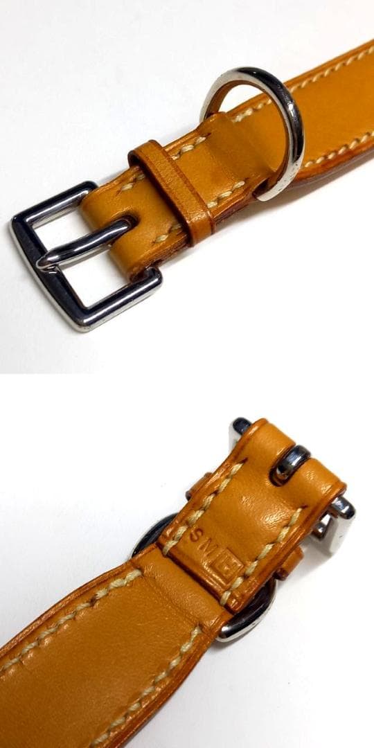 ai様 首輪 カラー 犬 レザー Hロゴ トワルアッシュ ペット Sサイズ