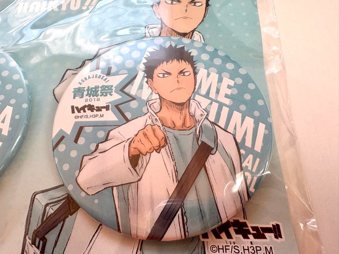 【未開封】ハイキュー　及川徹 岩泉一　缶バッジ　青城祭　2018