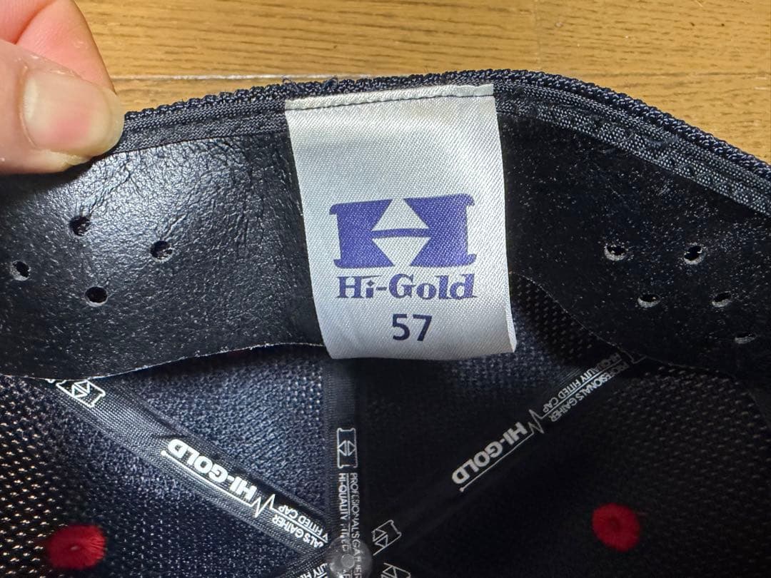 横浜高校帽子 Hi-Gold ネイビーキャップ 57