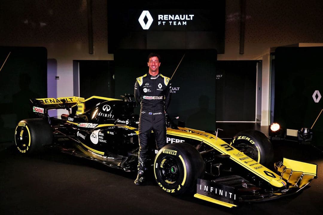 F1 Renault RS19 2019年ダニエルリカルド直筆サイン入り1:43