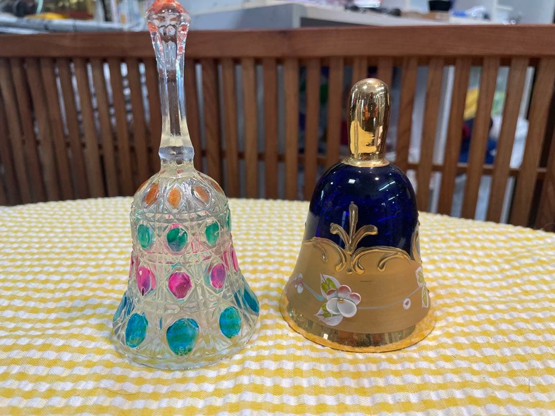 ベネチアンガラス ベル 二つ 美品