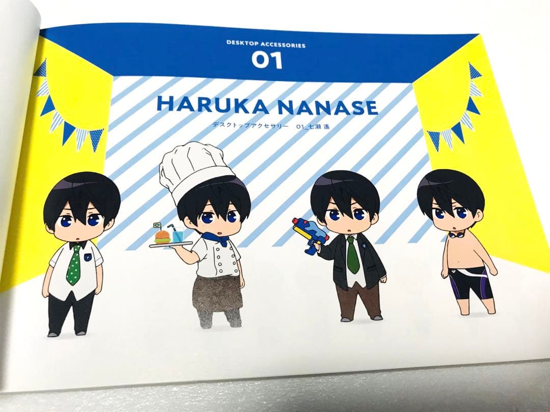 Free!ES デスクトップアクセサリーイラスト冊子本 七瀬遙 松岡凛 鴫野貴澄