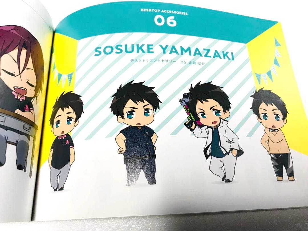 Free!ES デスクトップアクセサリーイラスト冊子本 七瀬遙 松岡凛 鴫野貴澄