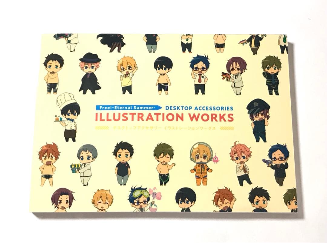 Free!ES デスクトップアクセサリーイラスト冊子本 七瀬遙 松岡凛 鴫野貴澄