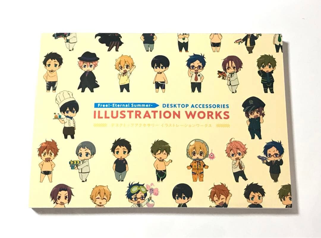 Free!ES デスクトップアクセサリーイラスト冊子本 七瀬遙 松岡凛 鴫野貴澄