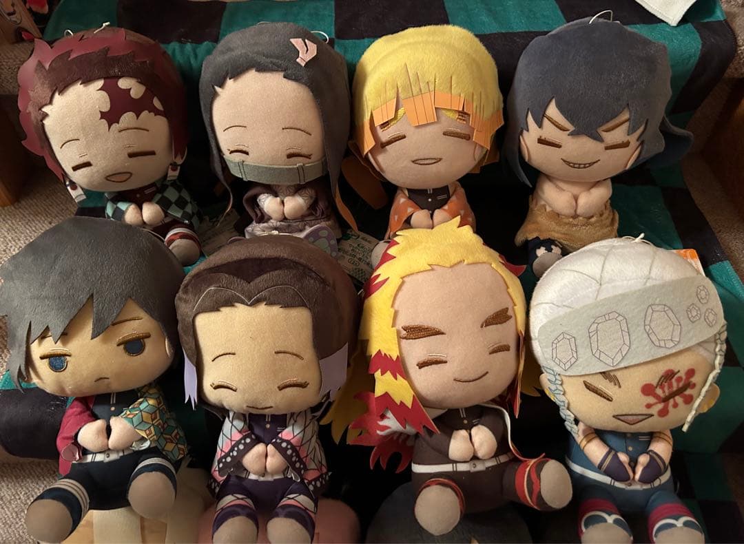 【断捨離中】鬼滅の刃 でっかいぽふっとぬいぐるみ 16体セット
