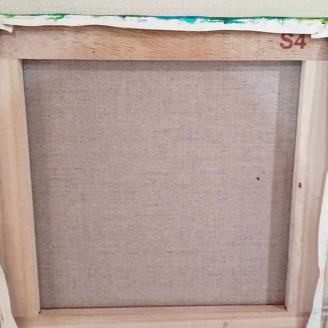 油絵　専用　花壇から顔を出した赤ちゃんぶた