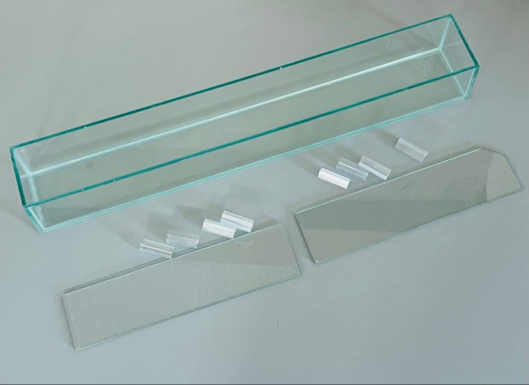 一台限り　特注カウンターガラス水槽600×100×100㎜未使用品
