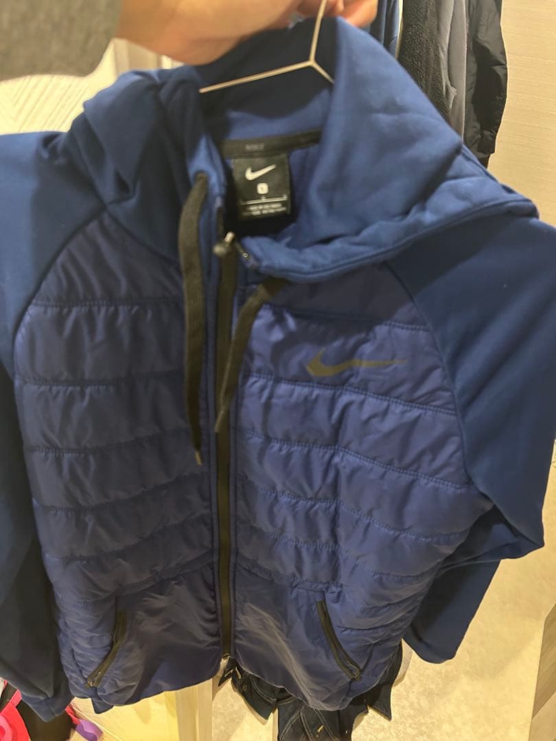 Nike フード付きアウター L ブルー　セットアップ