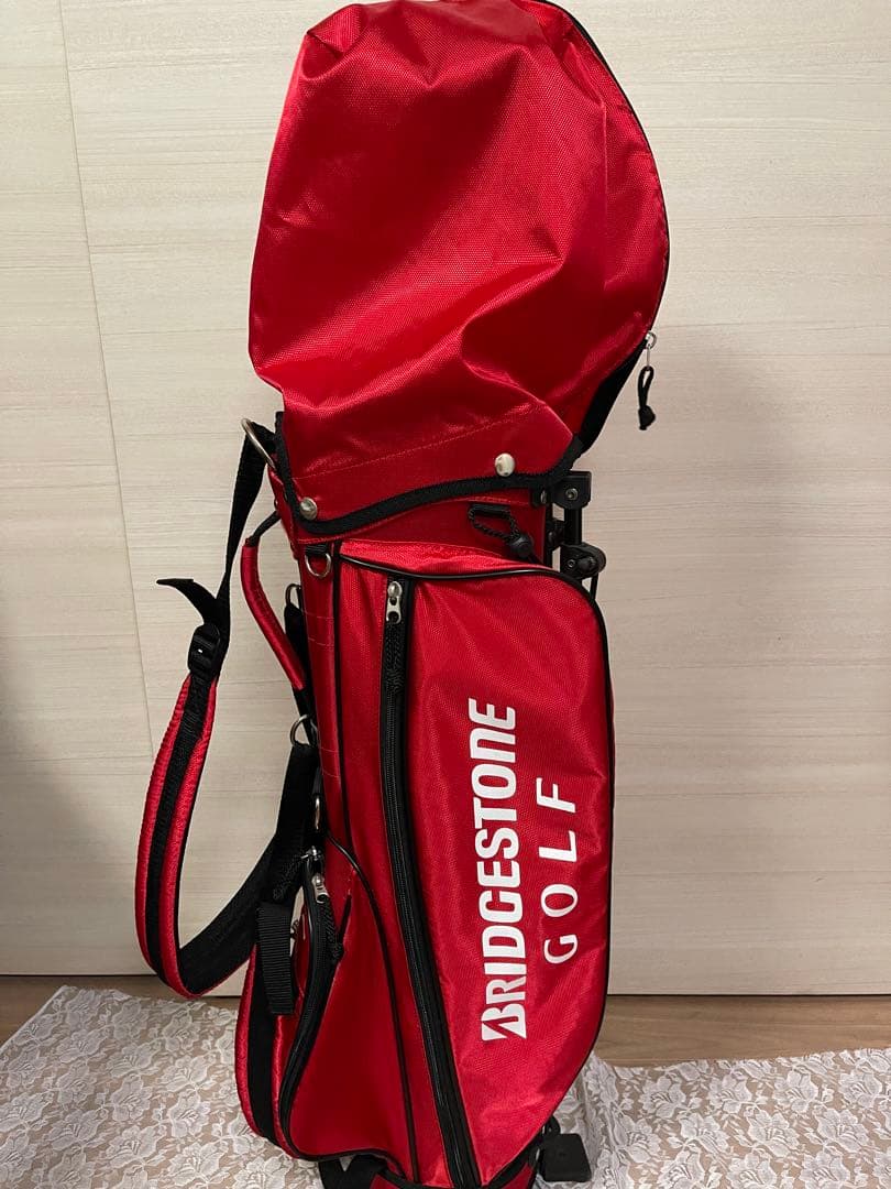 BRIDGESTONE ゴルフキャディバッグ 赤
