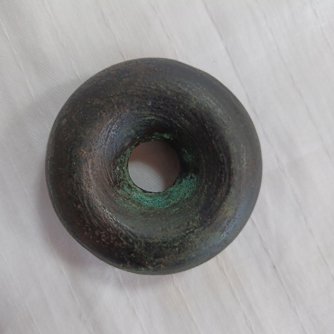 銅器蓋置二点
