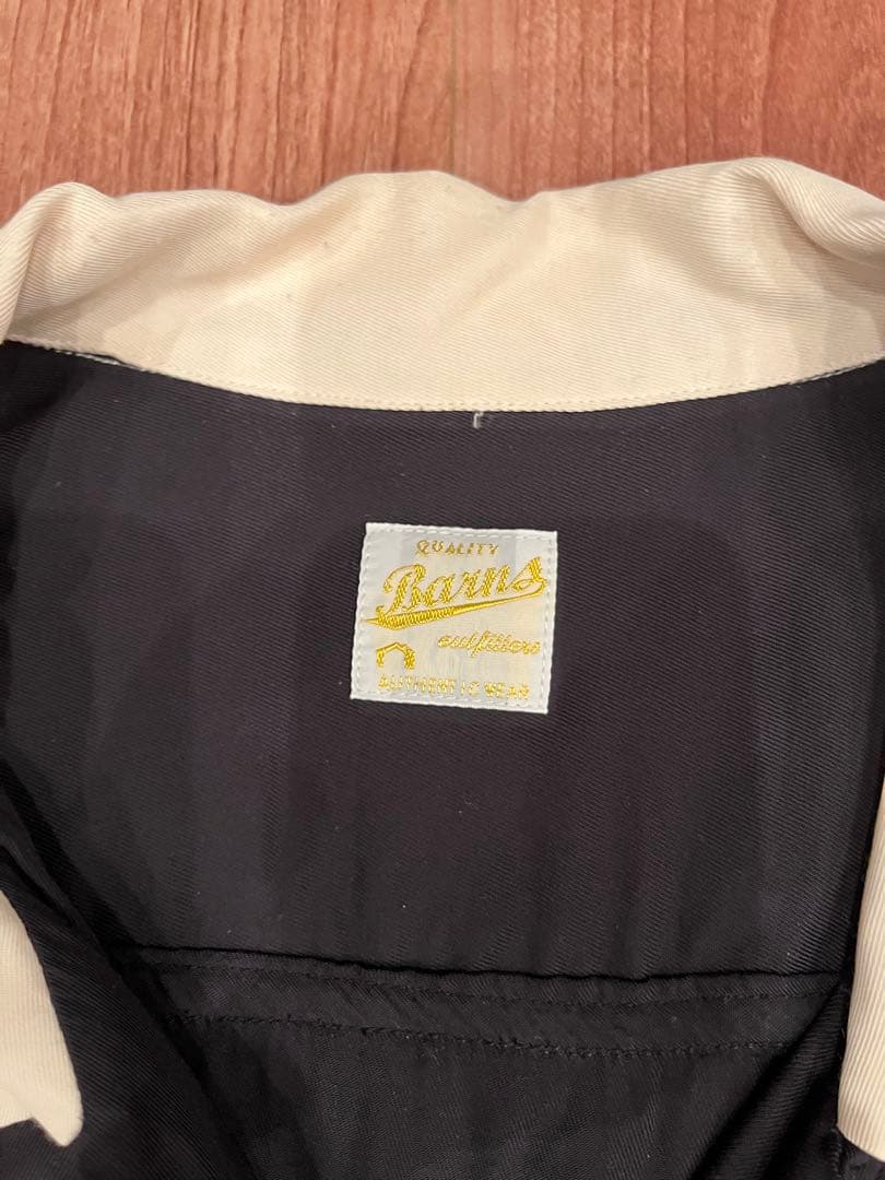BARNS OUTFITTERS ボウリングシャツ 黒