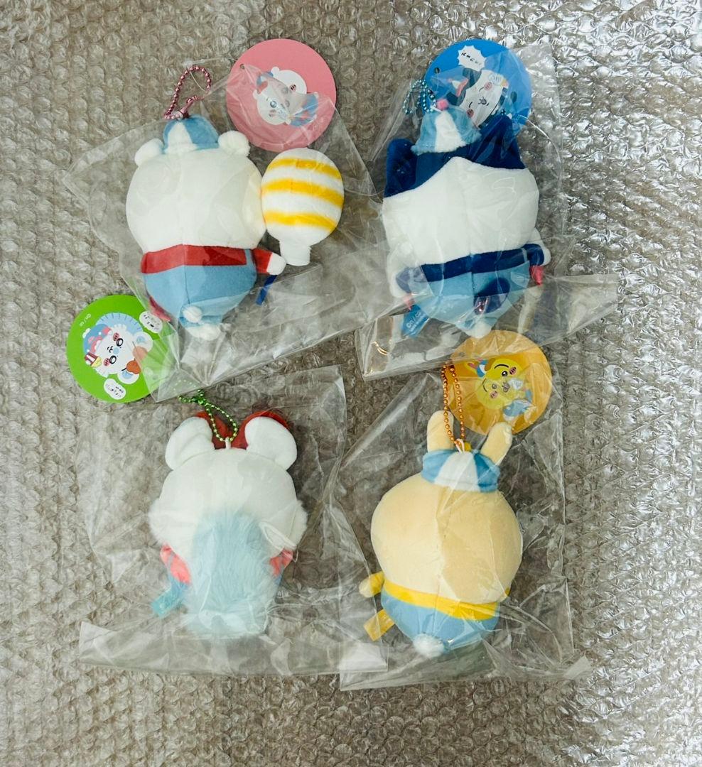 ちいかわ ワクワクゆうえんち ぷちミニマスコット うさぎ ハチワレ 4点 新品
