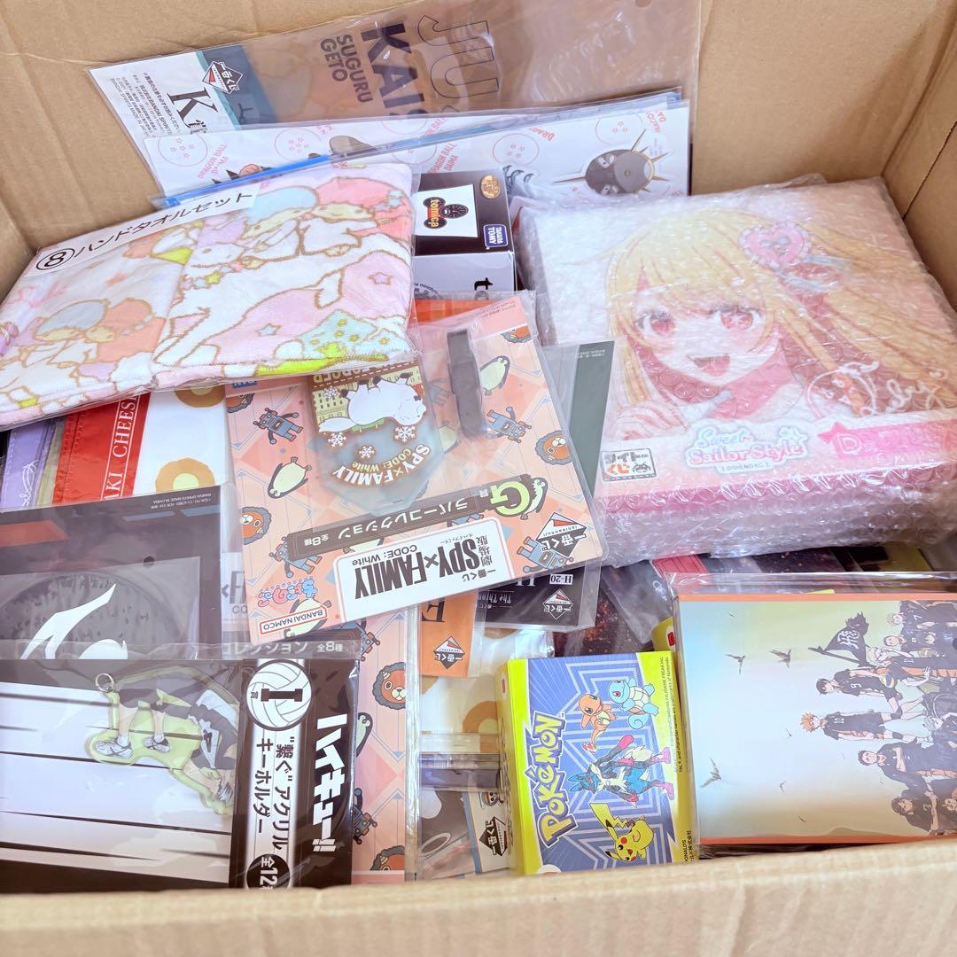 140サイズ 16kg 200点以上 アニメグッズ 一番くじ 下位賞 まとめ売り