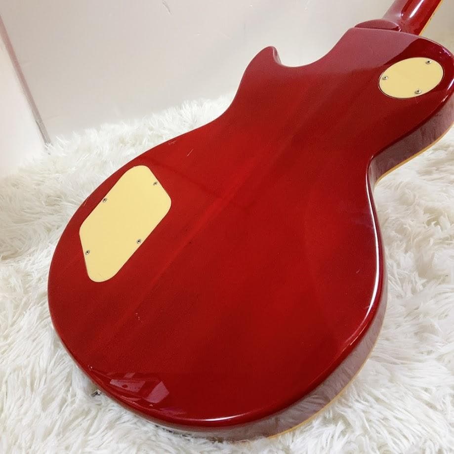 ギャラン GALAN レスポール 虎目 LEAD ROCK レッド