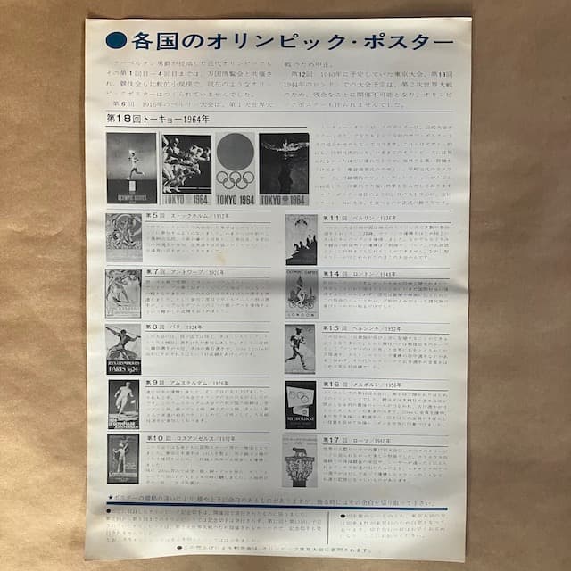 希少 世界各国 オリンピック ポスター 開催国記念切手一覧　五輪