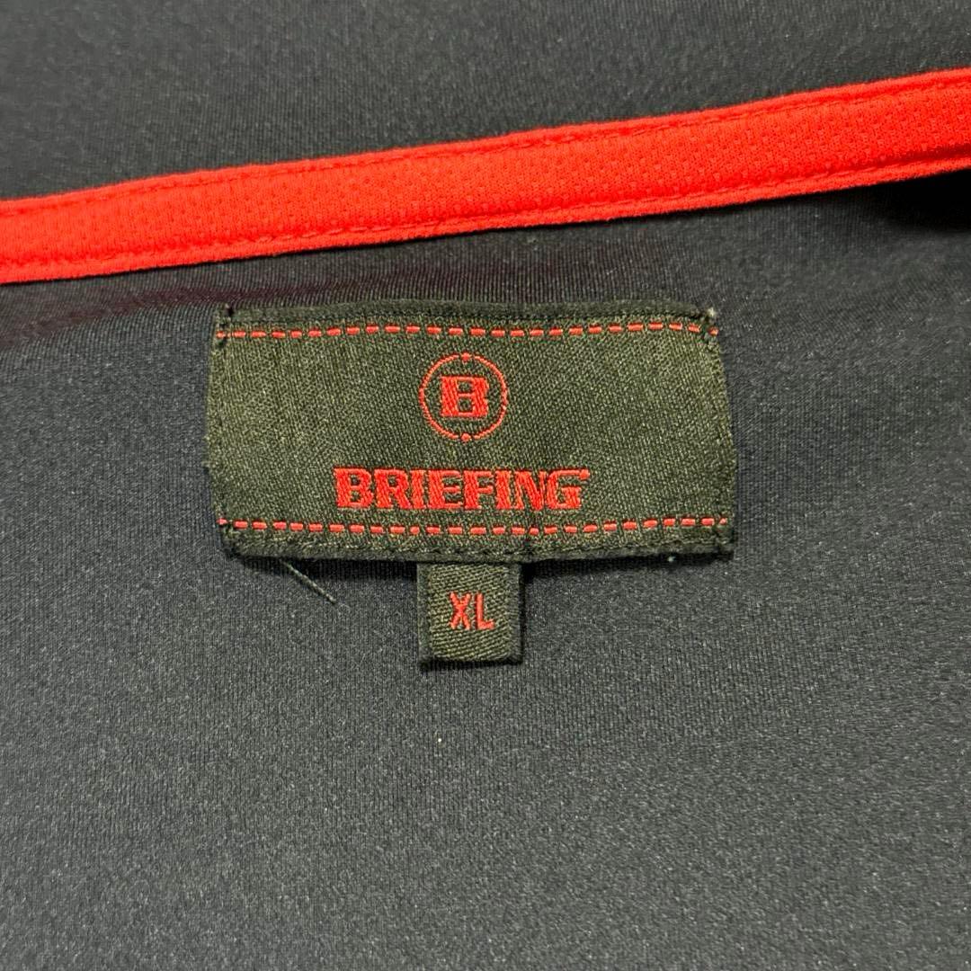 BRIEFING ブリーフィング 紺でバックに3Dロゴが付いたパーカー XL