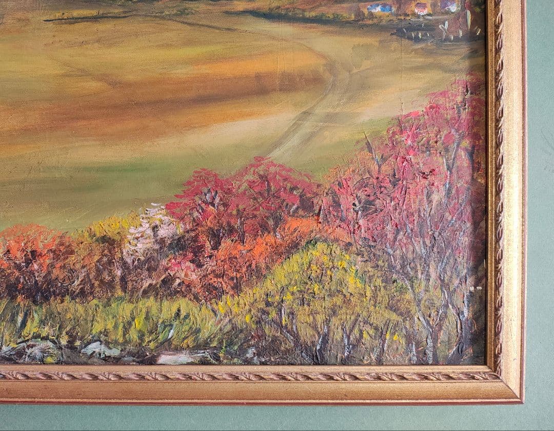 ​​【即発送】F30号 公募展 金装飾額（軽量ガラス無）白日会展可 保護用絵画付