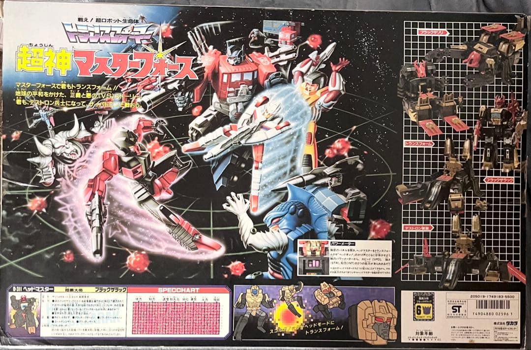 タカラ　トランスフォーマー　D-311 ヘッドマスター　ブラックザラック